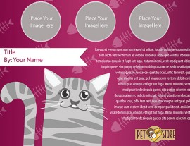 Grey Cat, Pink Fish – Landscape
